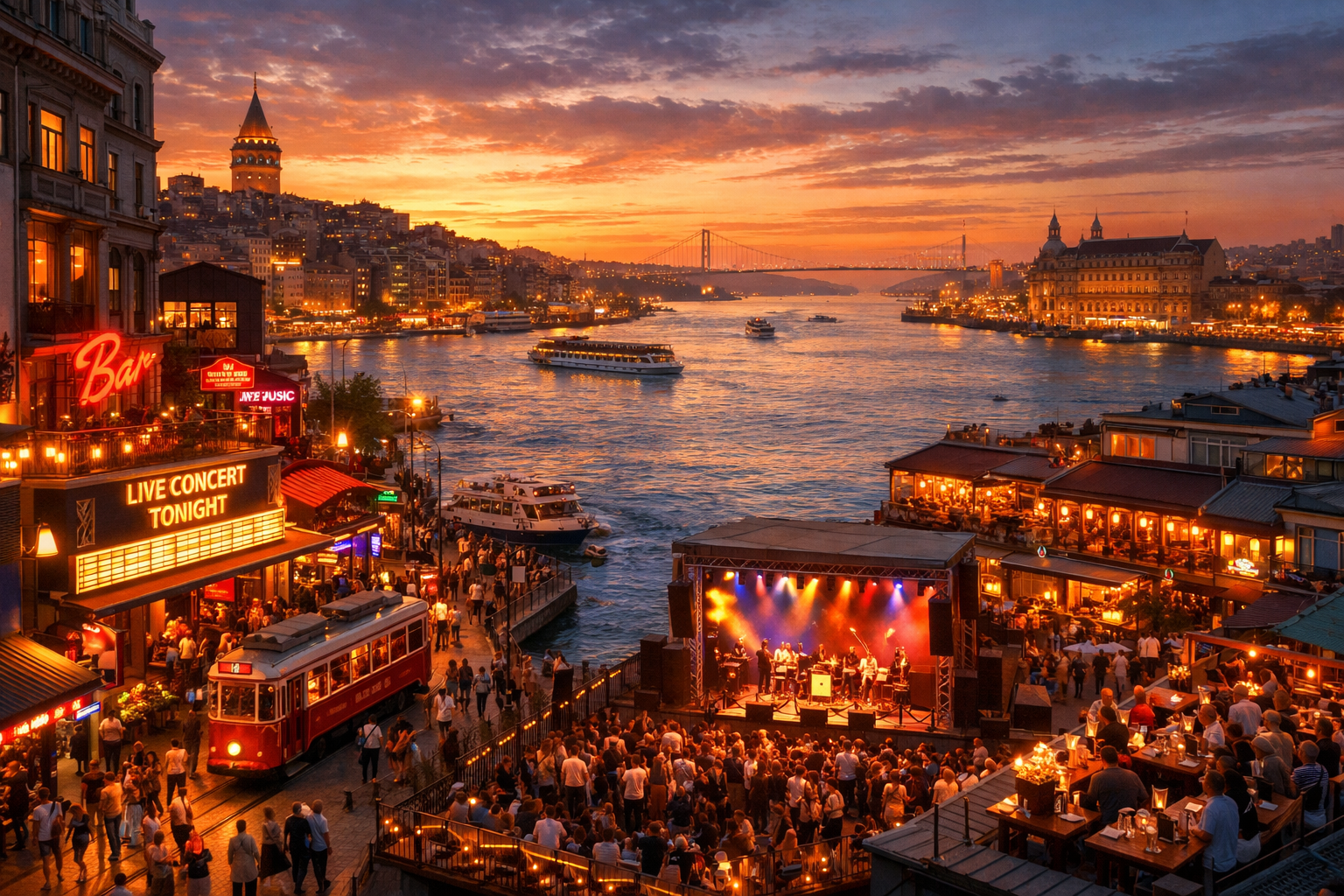 İstanbul şehir rehberi — Beyoğlu, Kadıköy, konser ve etkinlik